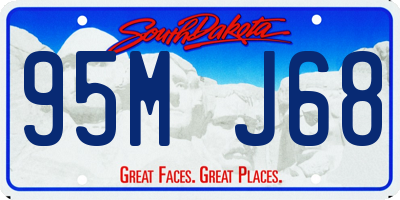 SD license plate 95MJ68