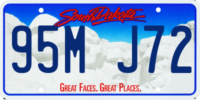 SD license plate 95MJ72