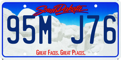 SD license plate 95MJ76
