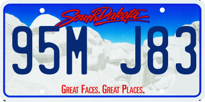 SD license plate 95MJ83