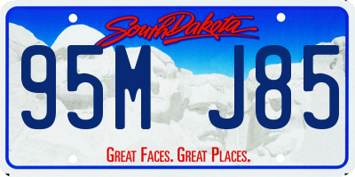 SD license plate 95MJ85