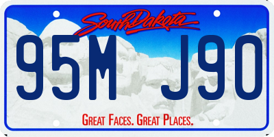 SD license plate 95MJ90