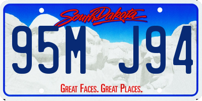 SD license plate 95MJ94