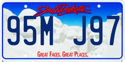 SD license plate 95MJ97