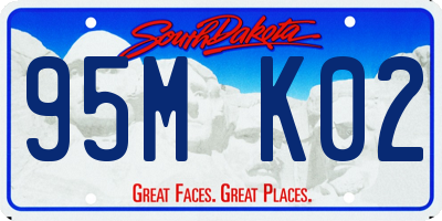 SD license plate 95MK02
