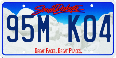 SD license plate 95MK04