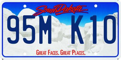 SD license plate 95MK10