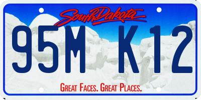 SD license plate 95MK12