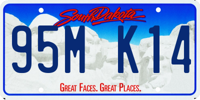 SD license plate 95MK14