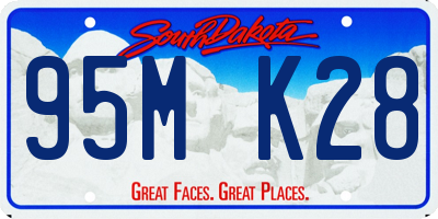 SD license plate 95MK28