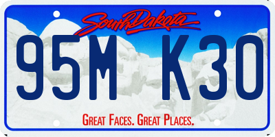 SD license plate 95MK30