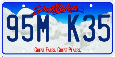 SD license plate 95MK35