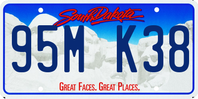 SD license plate 95MK38