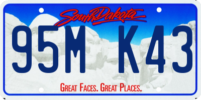 SD license plate 95MK43