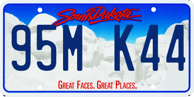 SD license plate 95MK44