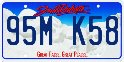 SD license plate 95MK58