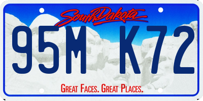 SD license plate 95MK72