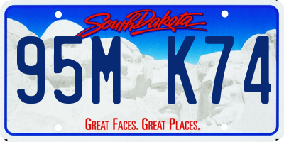 SD license plate 95MK74
