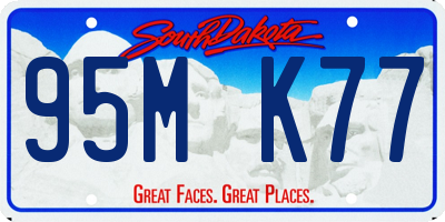 SD license plate 95MK77