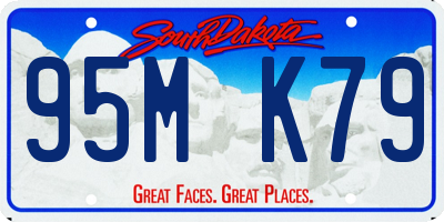 SD license plate 95MK79