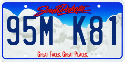 SD license plate 95MK81