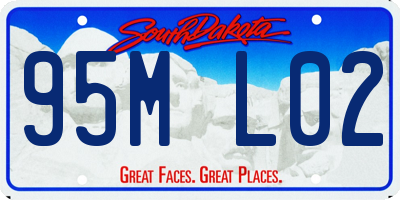 SD license plate 95ML02