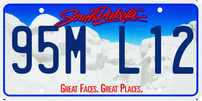 SD license plate 95ML12