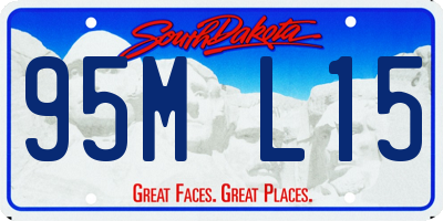 SD license plate 95ML15