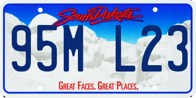 SD license plate 95ML23