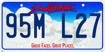 SD license plate 95ML27