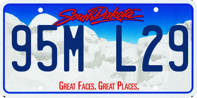 SD license plate 95ML29