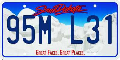 SD license plate 95ML31