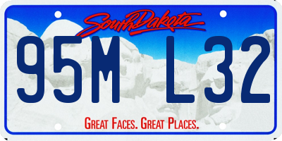 SD license plate 95ML32