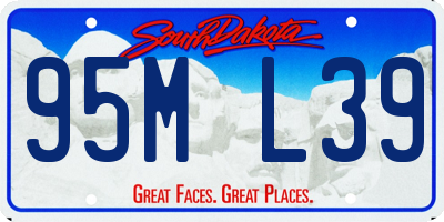 SD license plate 95ML39