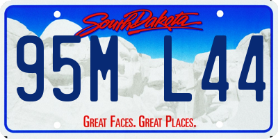 SD license plate 95ML44