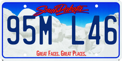 SD license plate 95ML46