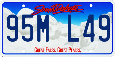 SD license plate 95ML49