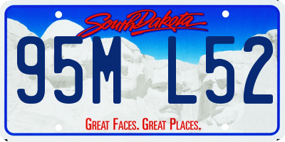 SD license plate 95ML52
