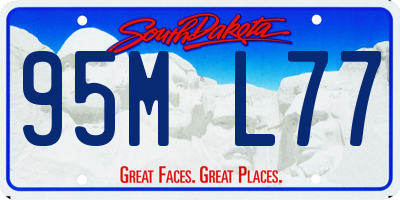 SD license plate 95ML77