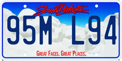 SD license plate 95ML94