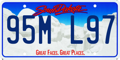 SD license plate 95ML97