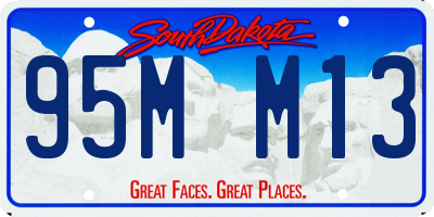 SD license plate 95MM13
