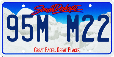 SD license plate 95MM22