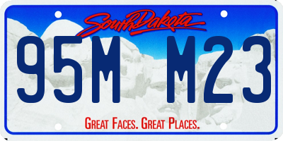 SD license plate 95MM23