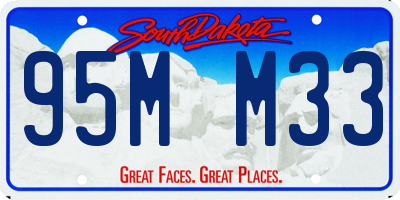 SD license plate 95MM33