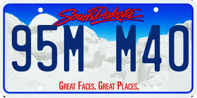 SD license plate 95MM40