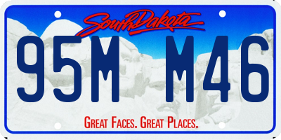 SD license plate 95MM46