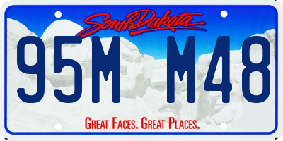 SD license plate 95MM48