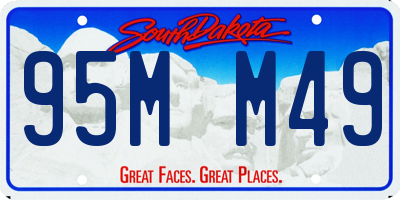 SD license plate 95MM49