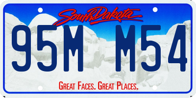 SD license plate 95MM54